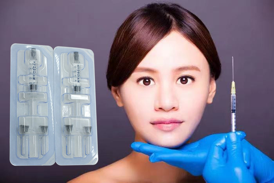Заполнители геля впрыски лицевого натрия заполнителя морщинки Hyaluronic кисловочные вводимые для стороны